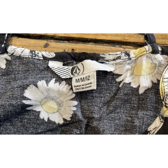 Volcom Stampede Dress NWT Sz XS Women Junior Floral Strappy Ruffle Summer - Picture 3 of 6